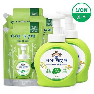 아이깨끗해 손세정제 숲속산책 용기 490ml 2개+리필 450ml 3개