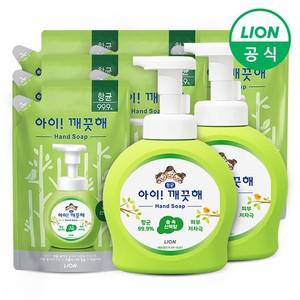 아이깨끗해 손세정제 숲속산책 용기 490ml 2개+리필 450ml 6개