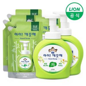 아이깨끗해 손세정제 숲속산책 용기 490ml 2개+리필 450ml 4개