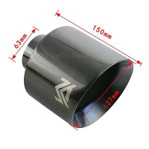 배기 범용 자동차 배기 끝 팁 스테인레스 스틸 63mm 76mm 입구 114mm 127mm 출구 경사 머플러 테일 파이프