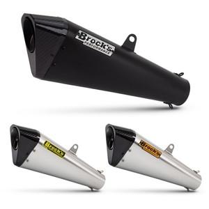 배기 범용 오토바이 배기 시스템 개조 브록 카본 팁 머플러 DB 킬러 포함 CBR650R NINJA650 R7 MT09 GSXR75