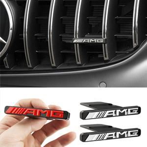 자동차 그릴망 튜닝 1pcs 앞 그릴 배지 엠블럼 메르세데스 벤츠 호환 AMG 로고 W205 W206 W213 W212 X253 X