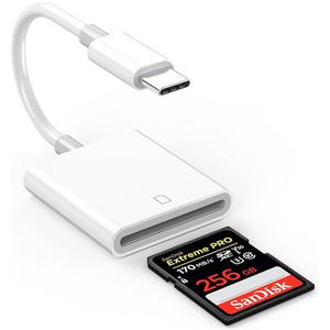 cf카드 메모리카드  USB C SD 카드 리더기 IPhone 16 15 14 13 12 Pro Max Plus IPad MacBook Type USBC OT
