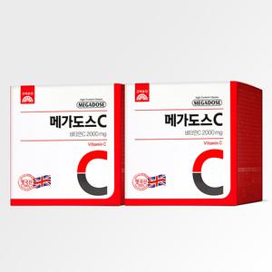 고려은단 메가도스C 2000 영국산 비타민C 100포, 2개