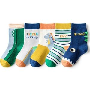 준캡 아동양말 어린이양말 리틀디노 중목양말세트 5족세트