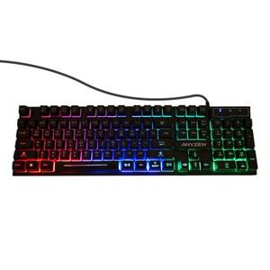 ANYZEN 유선키보드 K260 LED 블랙 USB 게이밍키보드