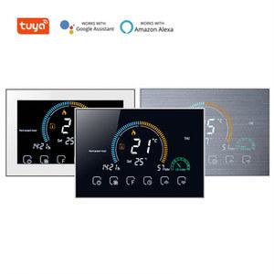 Tuya 스마트 대형 스크린 홈 온도 조절기 WIFI 전기 난방 가스 보일러 용 따뜻한 바닥
