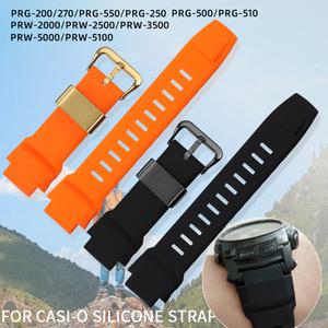 PROTREK 카시오 PRG-250 260 280 500 550 PRW 2500 5100 5000 3500 소프트 실리콘 스트랩 팔찌 스포츠 시계