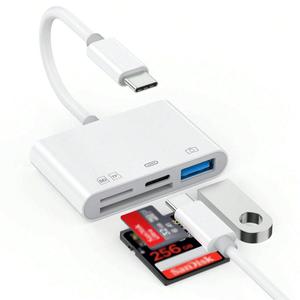cf카드 메모리카드 4 in 1 USB OTG 카드 리더기 iPhone 용 호환 SD/TF 카메라 메모리 Samsung huawei 샤오