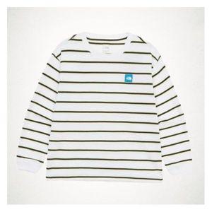 노스페이스키즈 키즈 글랜 스트라이프 긴팔 라운드 티 NT7TR04SWHT 1006836