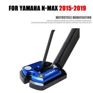 NMAX 익스텐션 패드 서포터 커버 nmax125 155 2015-2019 오토바이 킥스탠드 풋 사이드 확대 액세서리