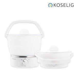 코슬리 크럼플팟 SN-3616W 여행용 휴대용 접이식 냄비 전기포트