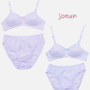 주니어 2단계 A컵 소녀감성 구름별 디자인 브라팬티세트학생런닝 10대 용런닝 초등 로맨틱러블리 속옷