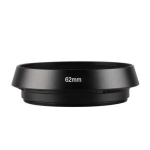 니콘 캐논 소니 DSLR 카메라용 범용 금속 나사 장착 숏 렌즈 후드 블랙  액세서리 62mm