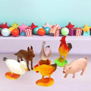 캐스B 그린사파리 농장동물 피규어 네이처 초원동물 모형 미니어쳐 장난감 유아 (6pcs)