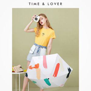 타임앤러버 FASHION 자외선차단 5단 양우산5단 휴대용 초경량 초양 디자인 3단