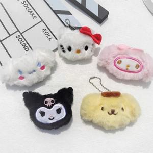 Sanrio 플러시 키 체인 지갑 가방 헬로 키티 인형 열쇠 고리 애니메이션 인형 배낭 펜던트 멜로디 Cinnamor