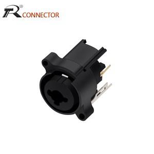 1pc 6 35mm 콤보 XLR 잭 커넥터 마이크/마이크/오디오/비디오 시스템 용 패널 마운트 아연 합금 순수 구리