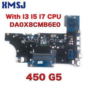 HP 프로북 450 G5 노트북 마더보드(I3 I5 I7 7/8세대 CPU DA0X8CMB6E0 메인보드 포함)