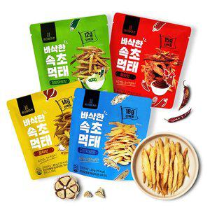 [명가일품]단백질 듬뿍 바삭한 속초 먹태 4종 6팩 오리지널, 청양마요맛, 갈릭맛, 불닭맛