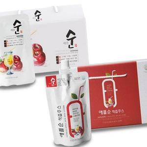 (제스트)사과즙 영주 생사과즙 애플순20포 스파우트 생 사과즙