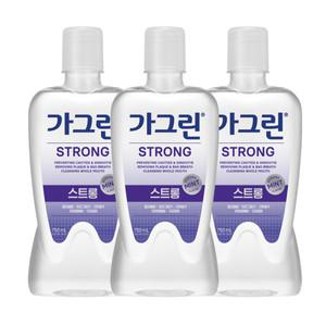 가그린 스트롱 구강청결제 750ml x 3개+100ml