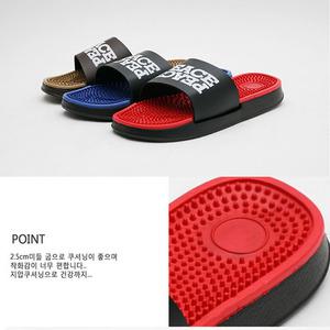 [셀렉슈] 남성슬리퍼 지압 쿠셔닝 실내슬리퍼 패션슬리퍼