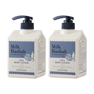 밀크바오밥 세라 바디로션 화이트머스크, 600ml, 2개