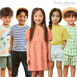 [토토헤로스]썸머코디템추천 /데일리룩/반팔티/7부티셔츠.팬츠/원피스/상하복/레깅스/번개맨상하복/번개걸원피스
