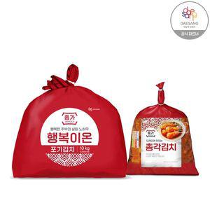 [하프클럽/종가집]종가집 행복이온 포기김치 10kg+총각김치2.3kg