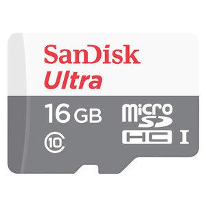 샌디스크 울트라 마이크로 SD 16GB QUNS 마이크로SD카드 메모리카드 블랙박스 홈카메라 액션캠 휴대폰 口