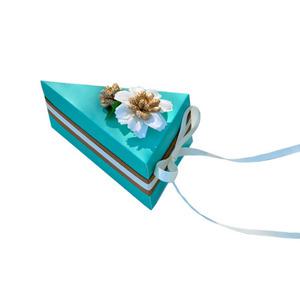 생일 선물 조각케이크 리본 답례품 파이 디저트 용기 봉투 미니 포장 박스 C 스카이 낱개