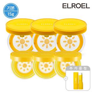 엘로엘 파데프리 플러스 옐로우 선쿠션 15g 본품3+미니선3+선스틱 증정