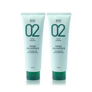 아모스 녹차실감 인텐시브 모이스처 팩 250ml 2개_B