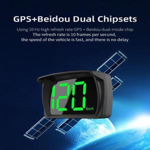 최신 GPS HUD 디지털 속도계 플러그 앤 플레이 트럭 자동차 액세서리 큰 글꼴 KMH