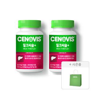 세노비스 밀크씨슬+, 60캡슐, 2개 + 쇼핑백, 1개