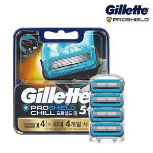 질레트 프로쉴드 칠 면도날 벌크형 4입