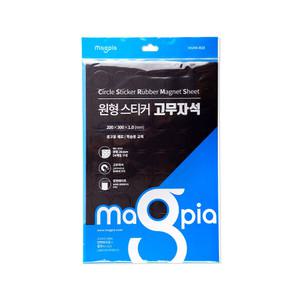 원형 스티커 고무자석MSRM-R28 (지름28mm) 테이프