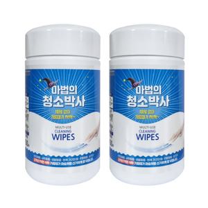유한그린텍 마법의 청소박사 150매 x 2개 청소용 물티슈