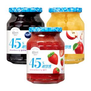 복음자리 45도 과일잼 350g x 2개 (딸기 사과 블루베리)