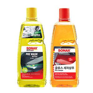 소낙스 글로스 세차샴푸1L+프리워시-중성 1L