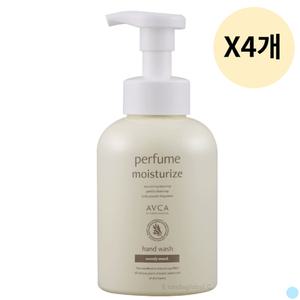 아브카 퍼퓸 거품 핸드워시 우디머스크 500ml X4개