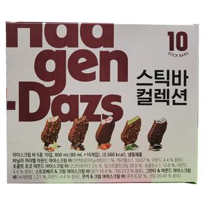 하겐다즈 스틱바 컬렉션 80mlX10개입