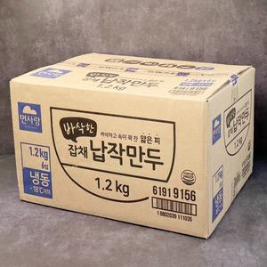 면사랑 냉동 바삭한잡채납작만두 1.2kg x 1개 튀김만두
