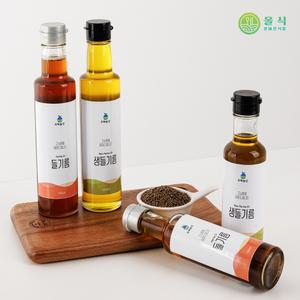 [오복농산]저온압착 국내산 통 들깨로 착유한 들기름 생들기름 180ml