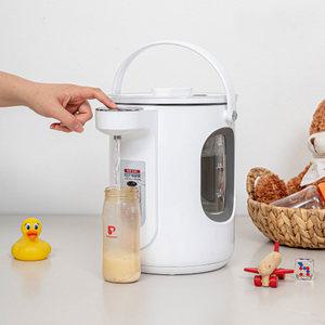 원터치 스마트 유리 보온포트 3L LED표기 분리형뚜껑 전기주전자 티팟 분유포트