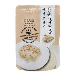 헬로도기 강아지죽 삼계탕 영양만점 유동식 삼계북어 80g