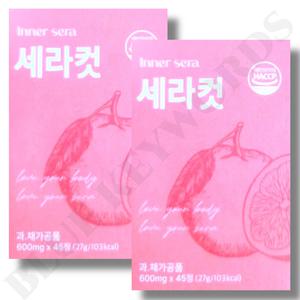 이너세라 세라컷 600mg x 45정 x 2박스 30일분 모로 블러드 오렌지 차전자피 녹차 추출물