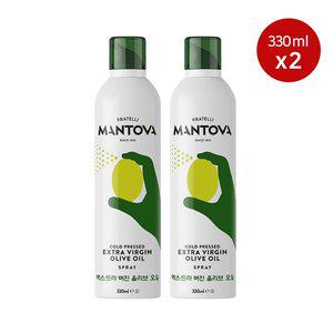 [만토바] 대용량 엑스트라버진 올리브오일 스프레이 오리지널 330ml x 2개