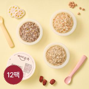 베이비본죽 중기,후기,완료기 이유식 12개 세트 선택